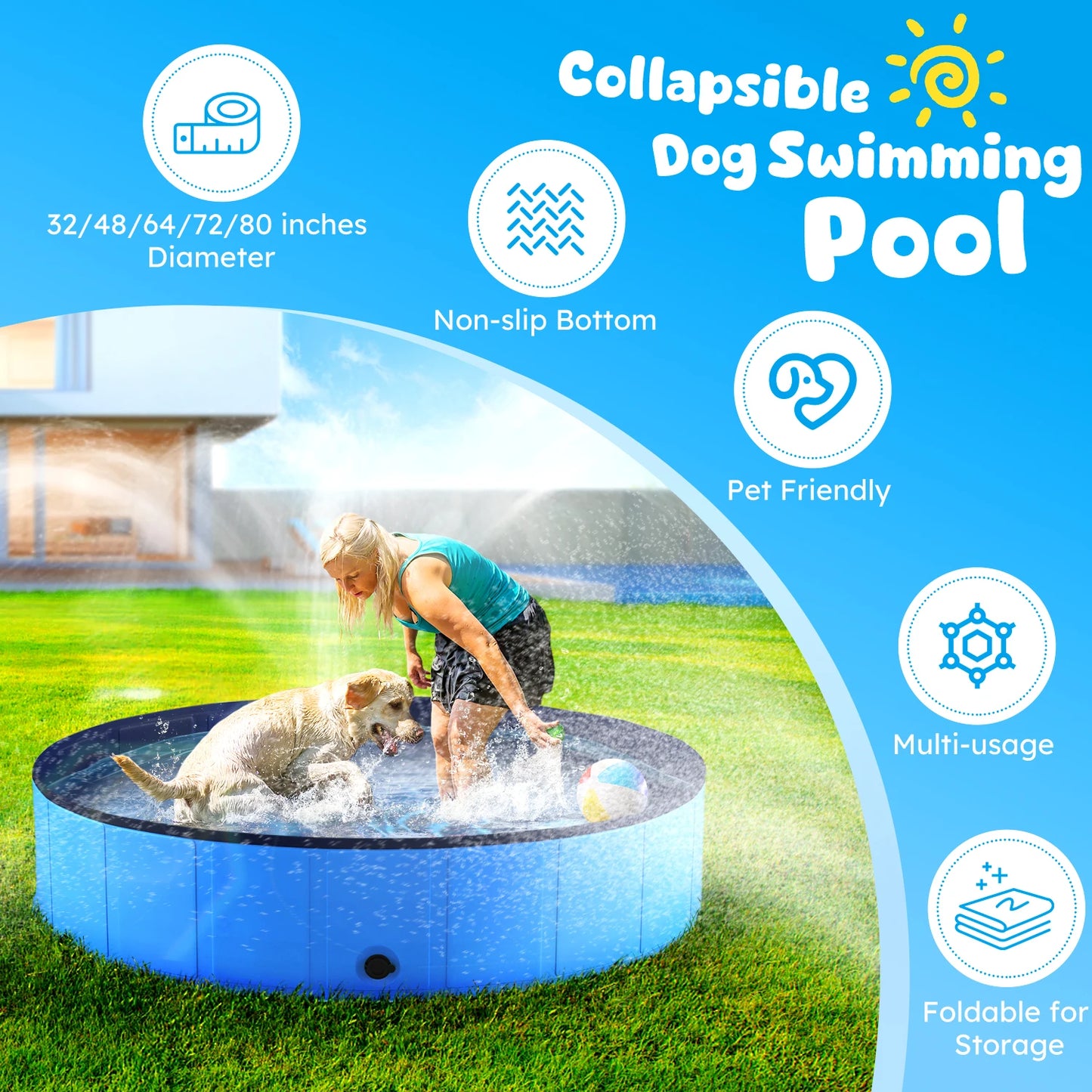 Portable, Foldable Dog Pool