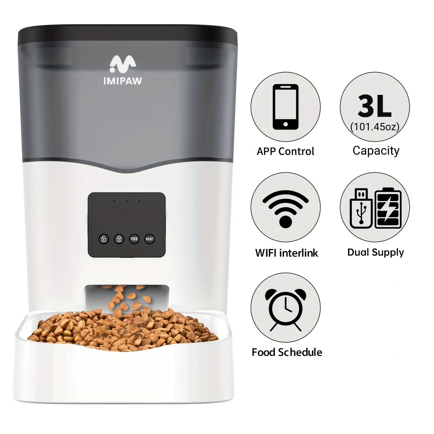 Automatic Pet Food Dispenser with App Control