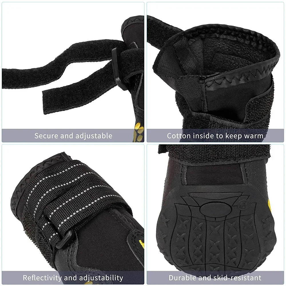 Anti-Slip, Rubber Waterproof Dog Shoes