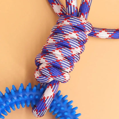Colorful Chew Resistant Nylon Rope Toy