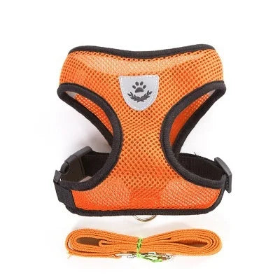 Adjustable Vest Harness with Leash