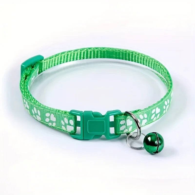 Colorful Pattern Collar w/Bell