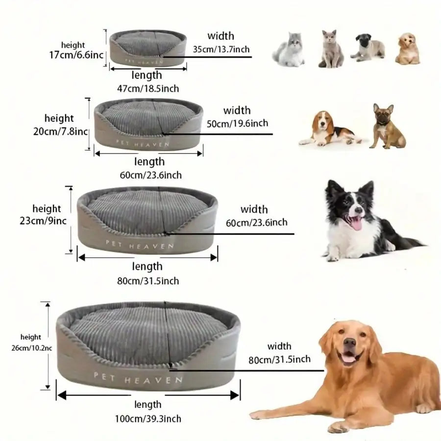 Machine-Washable Soft & Cozy Pet Bed