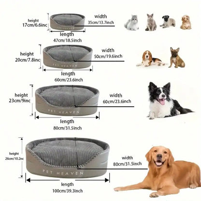 Machine-Washable Soft & Cozy Pet Bed