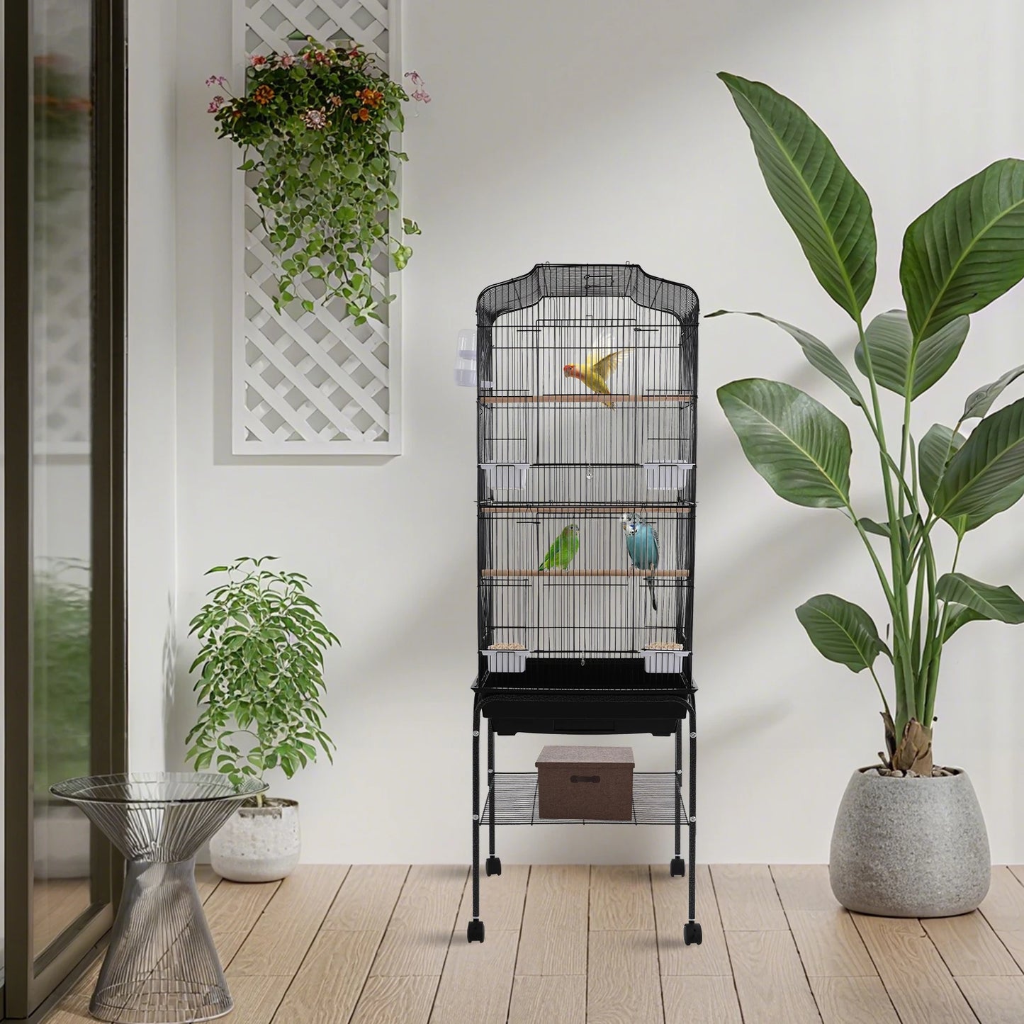 Large Cage w/Stand & Wheels