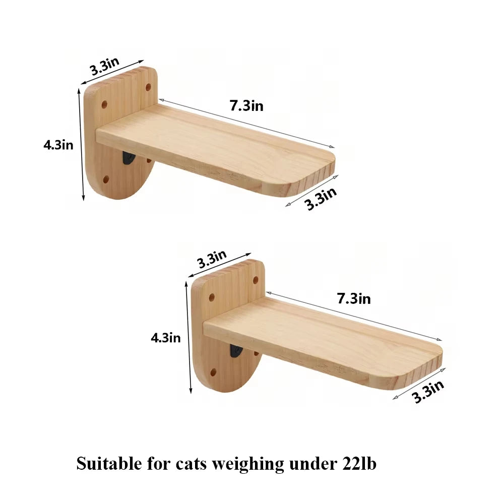 39.4In Wall-Mounted Cat Roped Bridge