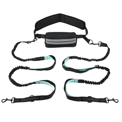 Hands Free Reflective Leash w/Waist Bag