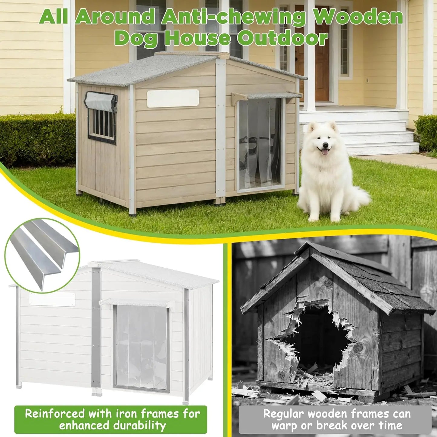 Large Doghouse - Outdoor/Indoor