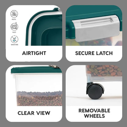 30 lbs + 11 lbs Dog Food Storage Container