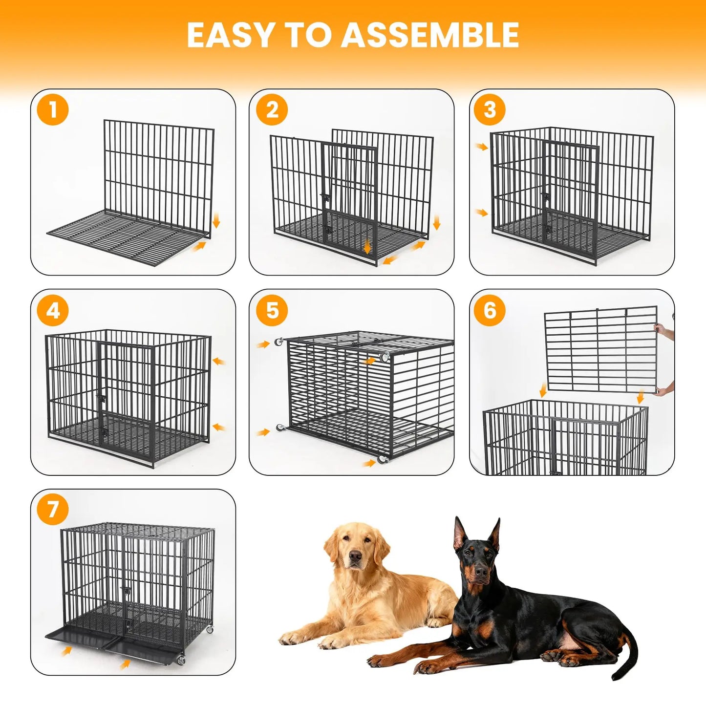 Heavy Duty Crate, Steel Kennel
