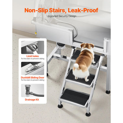 34" Stainless Steel Dog Washing Station