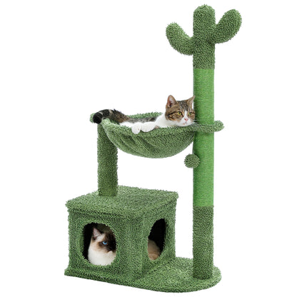 Cactus Cat Tree with Large Hammock