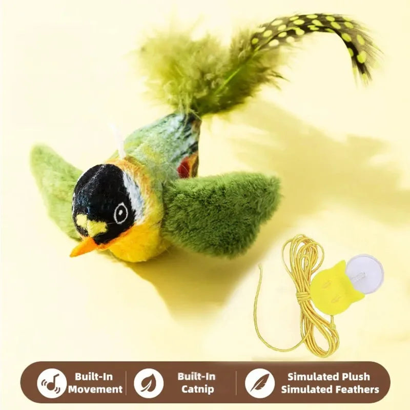 Toy emulates sound to amuse cat