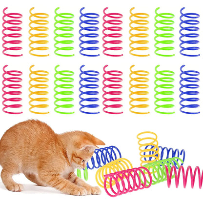 12PCS 12Colors Cat Spring Toys for Indoor Cats