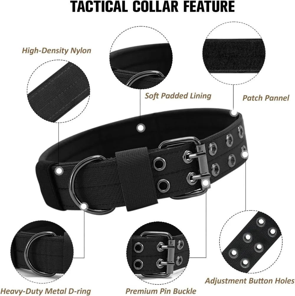Adjustable Military Dog Collar