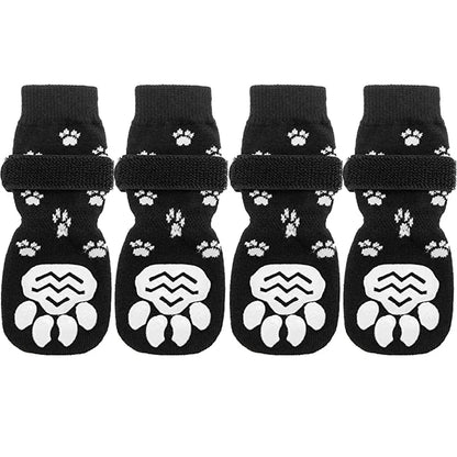 4Pcs Anti Slip Dog Socks