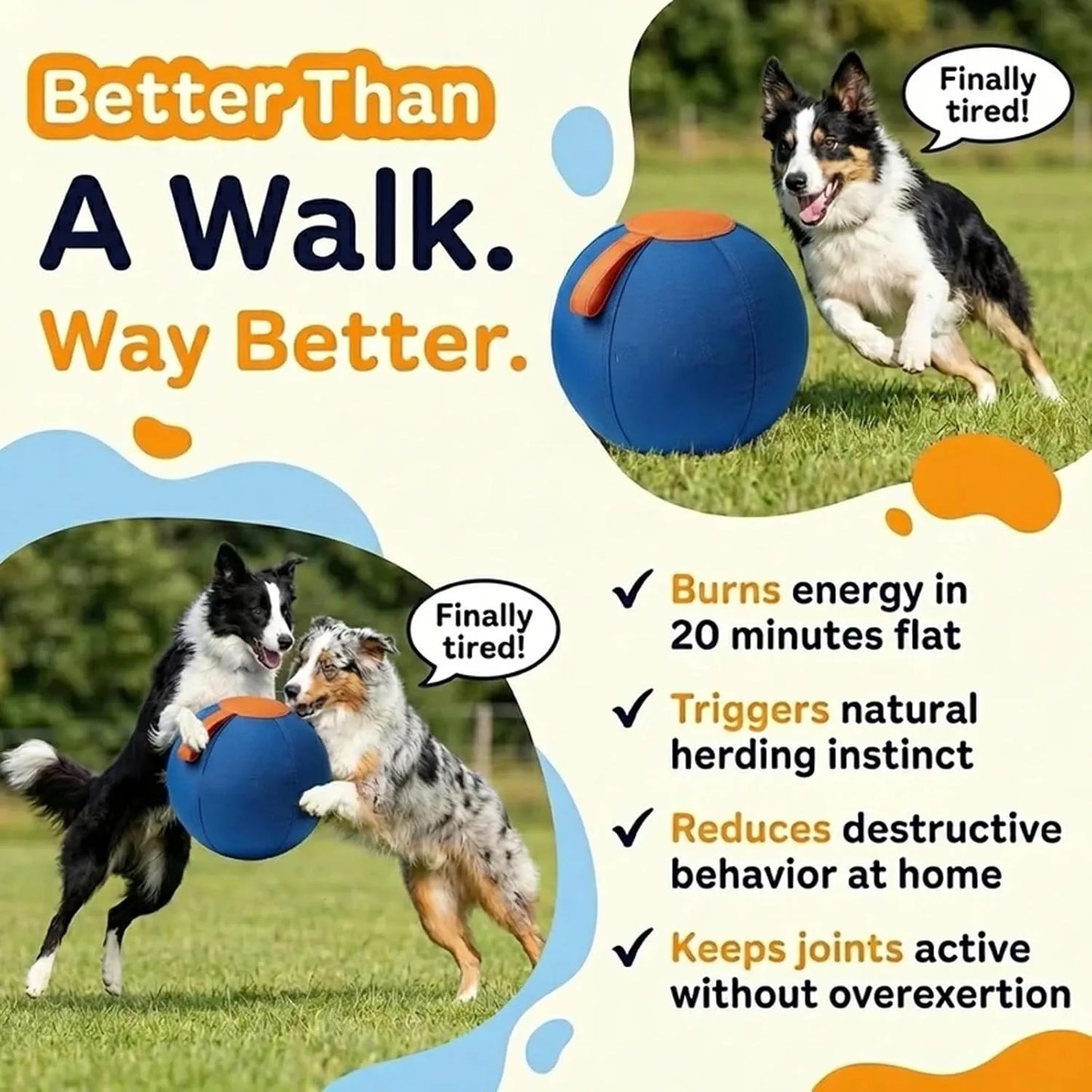 Extra Large Ruckus Herding Ball
