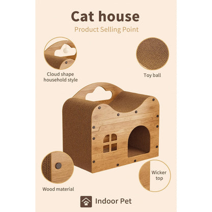 Spacious Indoor/Outdoor Cat House