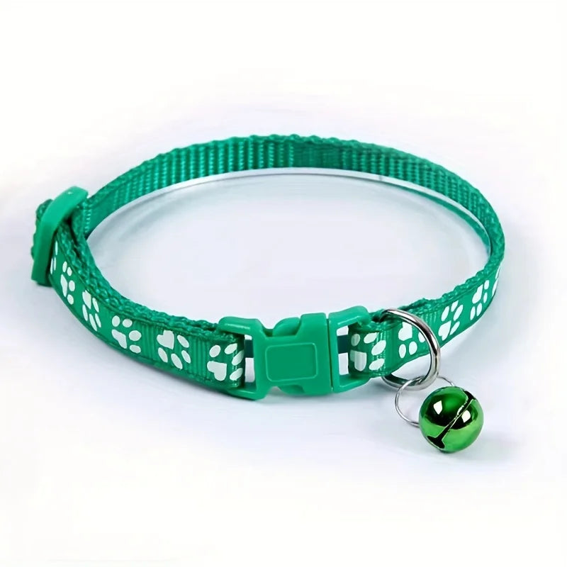 Colorful Pattern Collar w/Bell