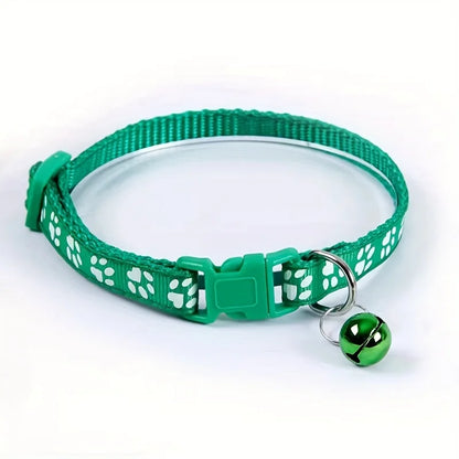 Colorful Pattern Collar w/Bell