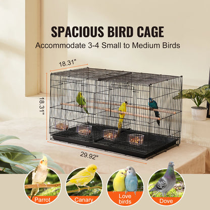 30In Bird Cage. Stackable Divided