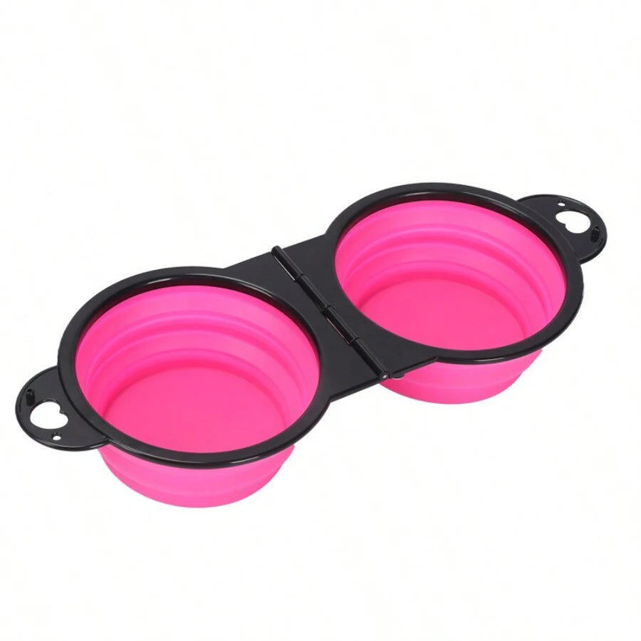 1-piece, 2-in-1 Foldable Dual Bowl
