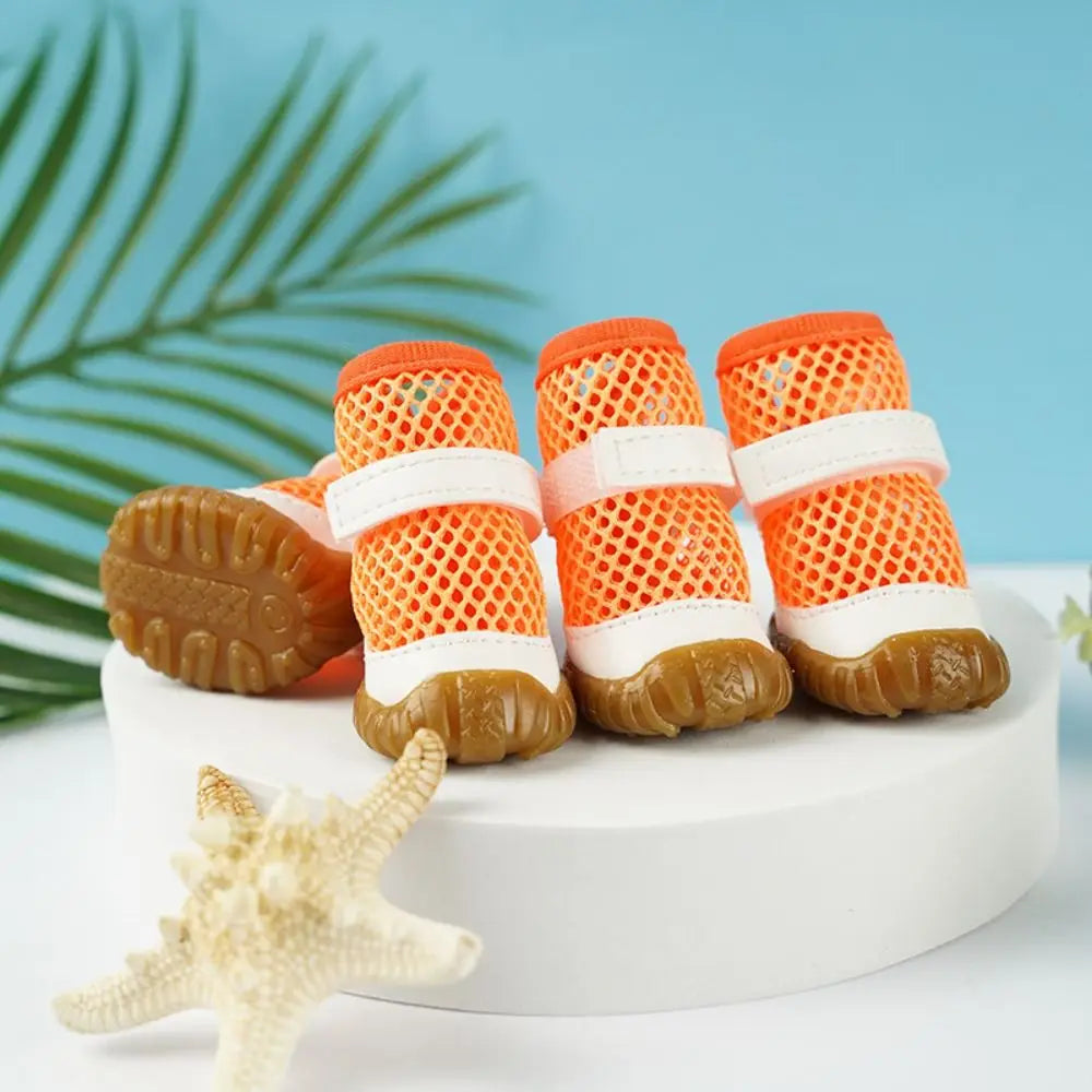 Breathable Dog Summer Net Shoes