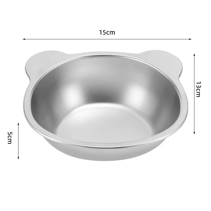 Tilted Stainless Steel Cat Bowl