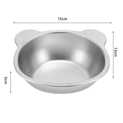 Tilted Stainless Steel Cat Bowl