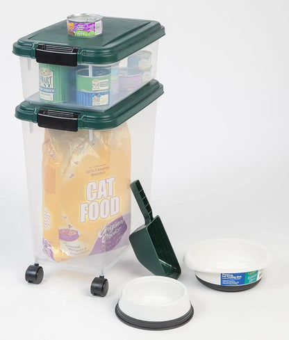 30 lbs + 11 lbs Dog Food Storage Container