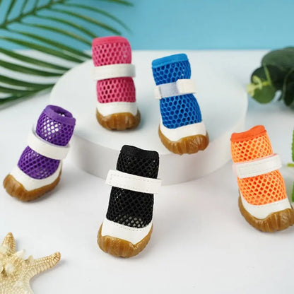 Breathable Dog Summer Net Shoes