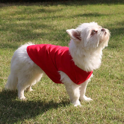 Solid Cotton T-shirt for Sm/Med Dogs