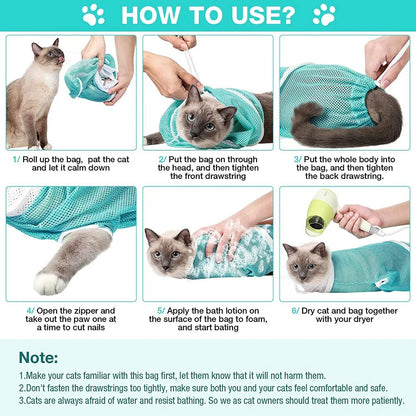 Cat care shower bag