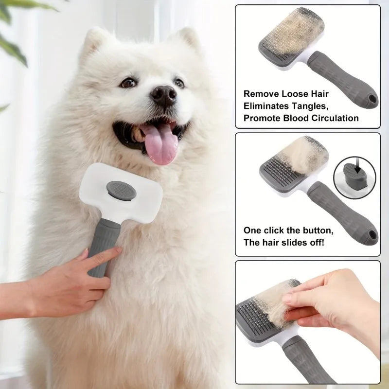 Gentle Dog & Cat Grooming Brush
