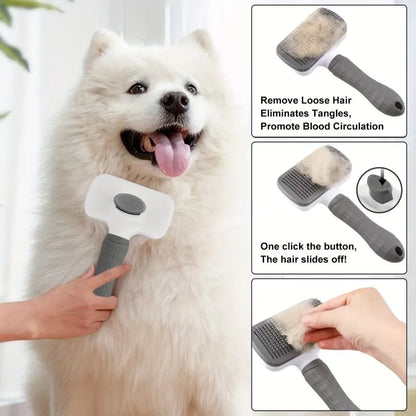 Gentle Dog & Cat Grooming Brush