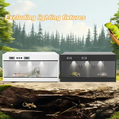 Reptile Lounge Habitat with Glass Sliding Door