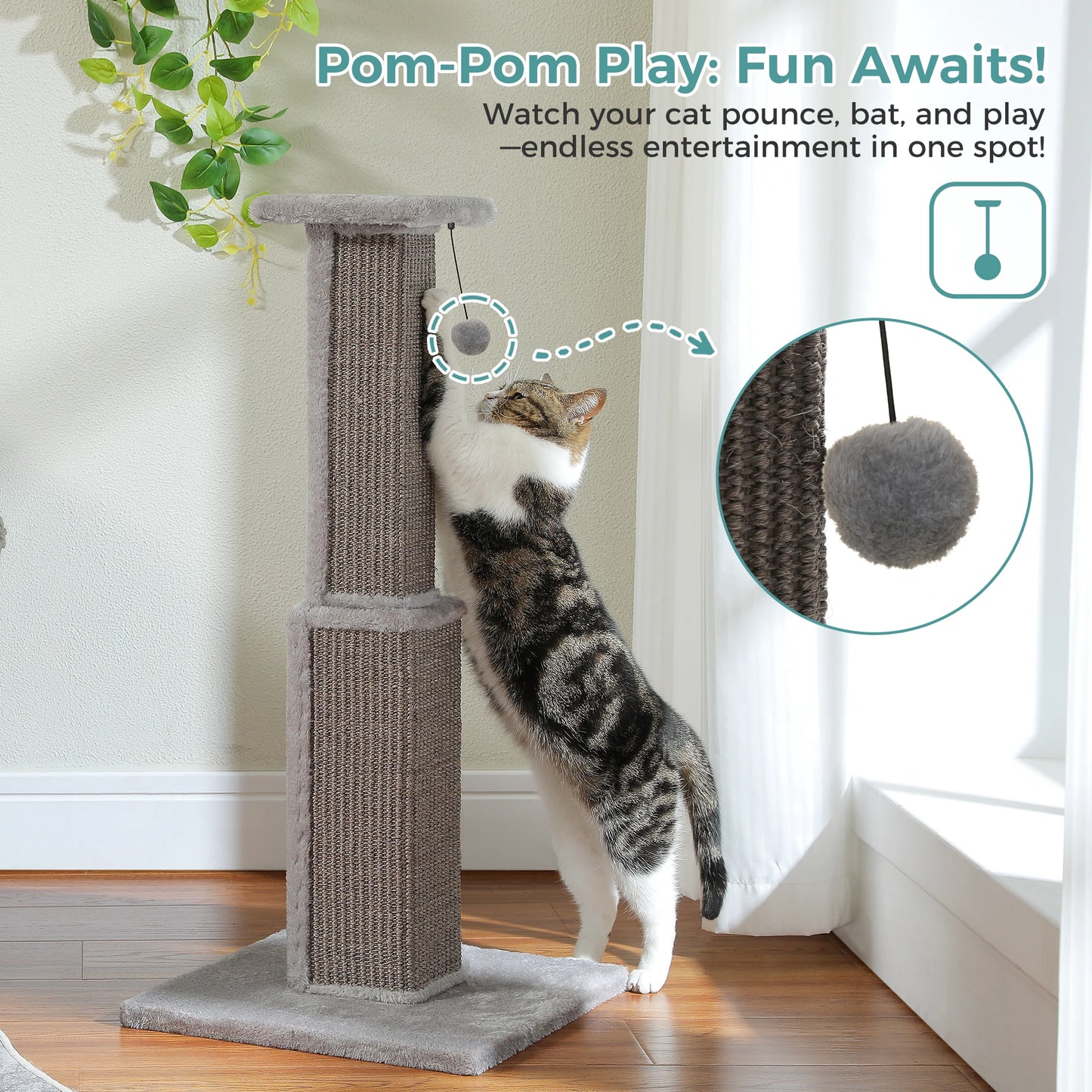 Large Scratching Post for Indoor Cats