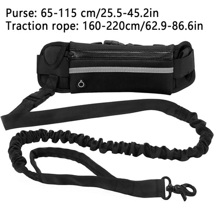 Hands Free Reflective Leash w/Waist Bag