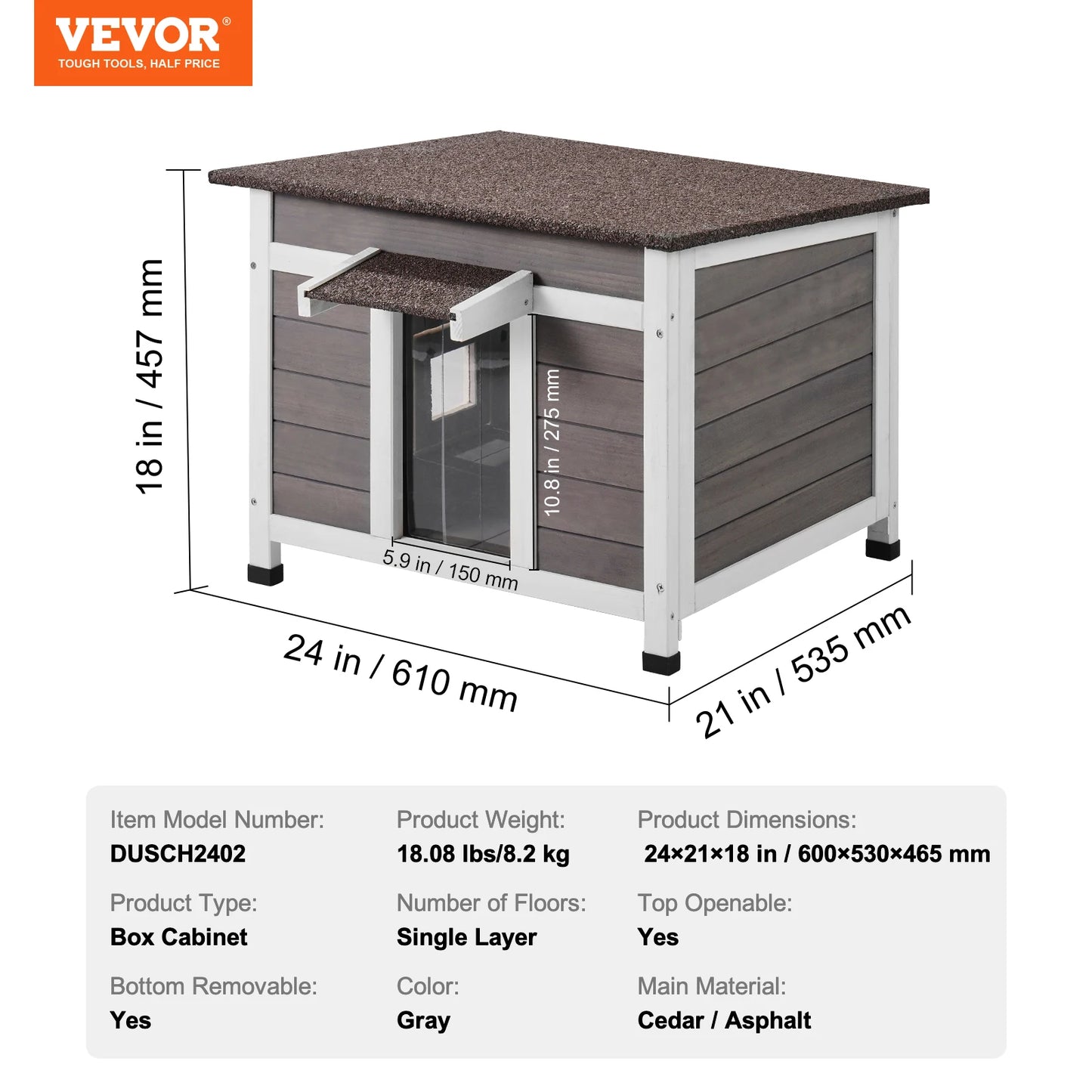 Wooden Outdoor Cat House
