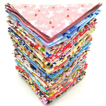 S/M/L/XL 10PCS Cotton Dog Bandana