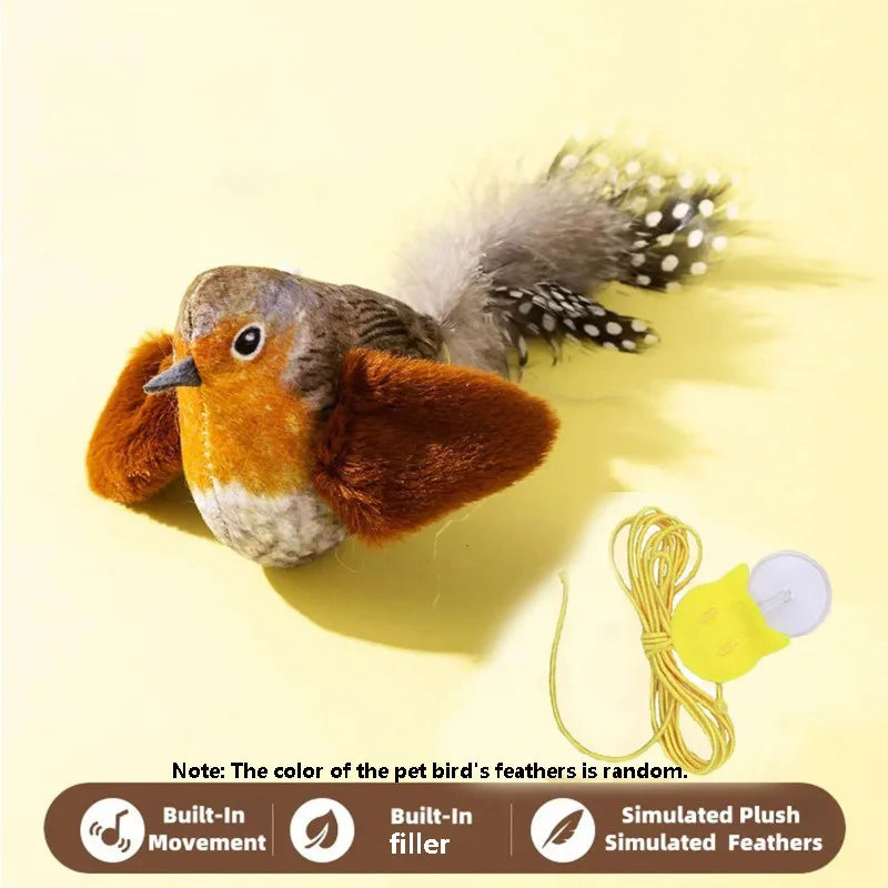 Toy emulates sound to amuse cat