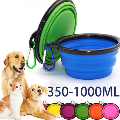 Folding Portable Silicone Dog Feeder