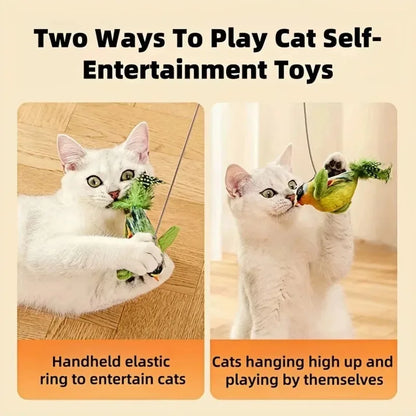Toy emulates sound to amuse cat