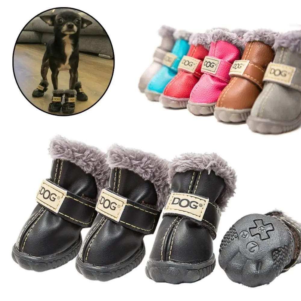 Waterproof, Non-Slip, Soft 4 Pc Snow Boots