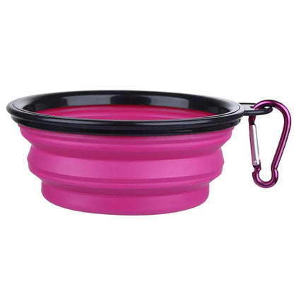 Folding Portable Silicone Dog Feeder
