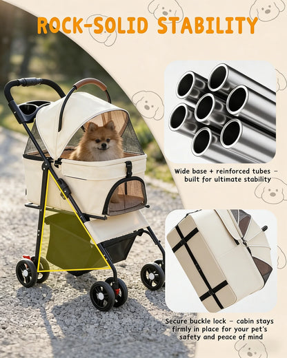 Lightweight Pet Stroller for Small Dogs