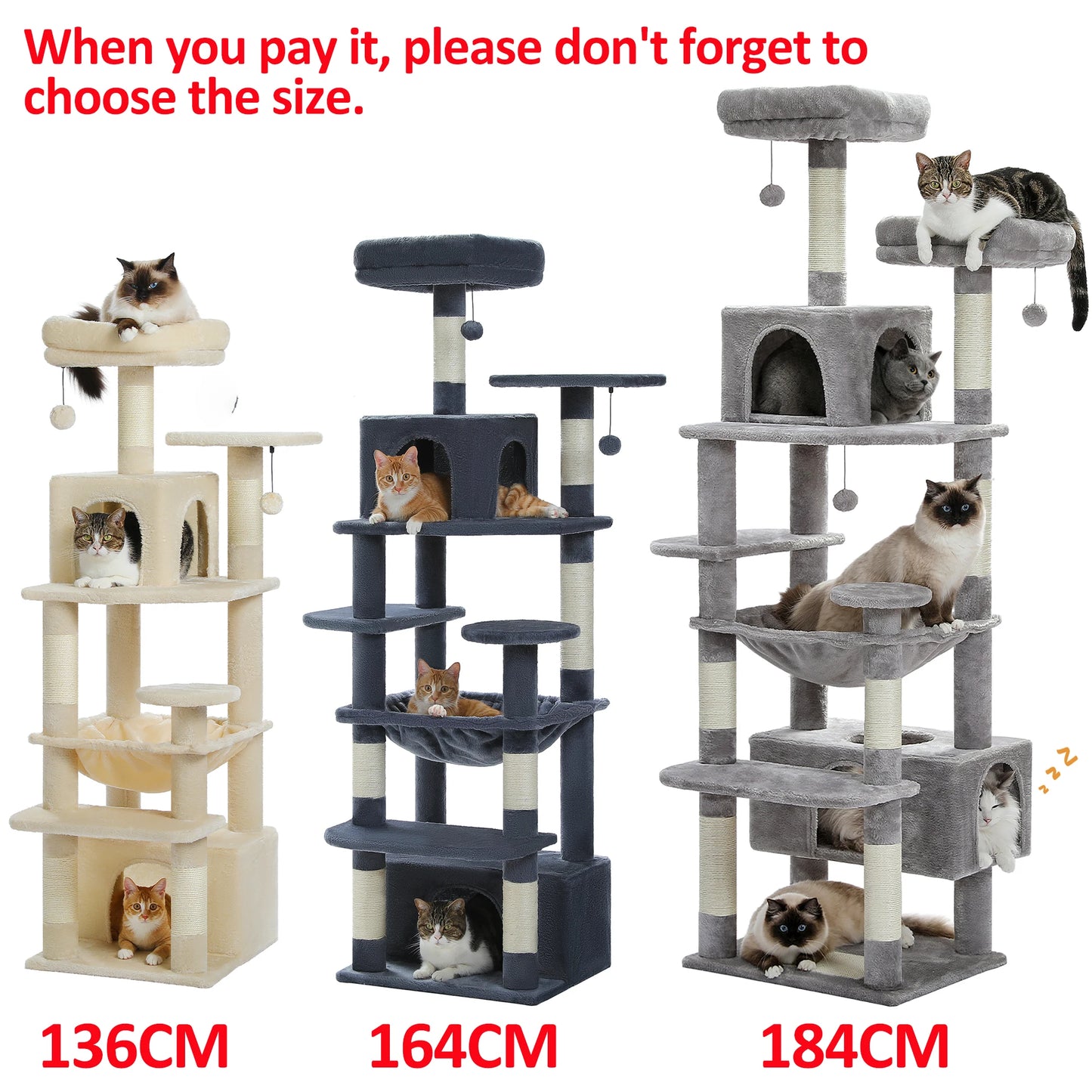 Large Indoor Tree and Tower w/Scratching Post
