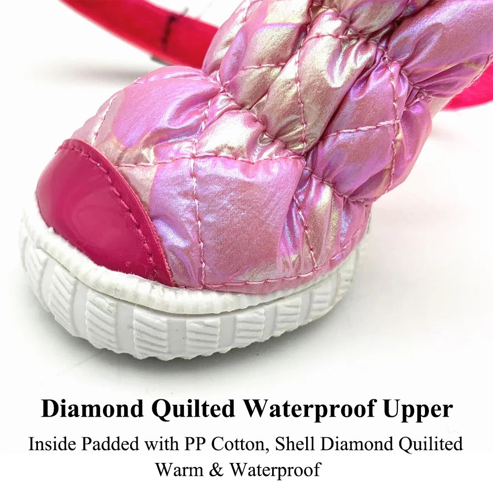 4 Pc Waterproof Boots for Small Dogs