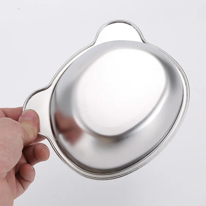 Tilted Stainless Steel Cat Bowl