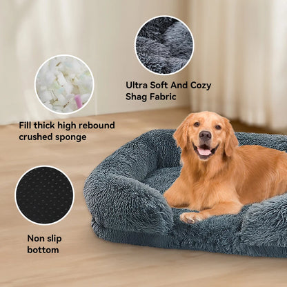 Thickened Orthopedic Bed for Large Dogs